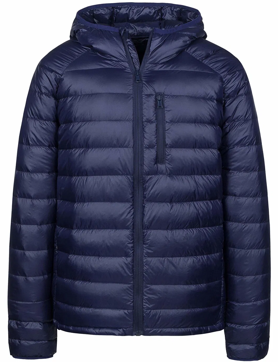 Customed Wholesales Men&prime; S Lightweight Packable Ultra Warm Water-Resistant Windproof 90/10 Duck Down Jacket with Hood