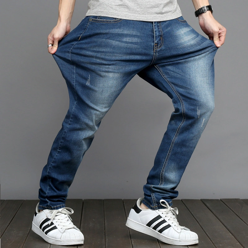 Men&prime;s Jeans Plus Size Spring and Summer Stretch Thin Long Pants Wholesale