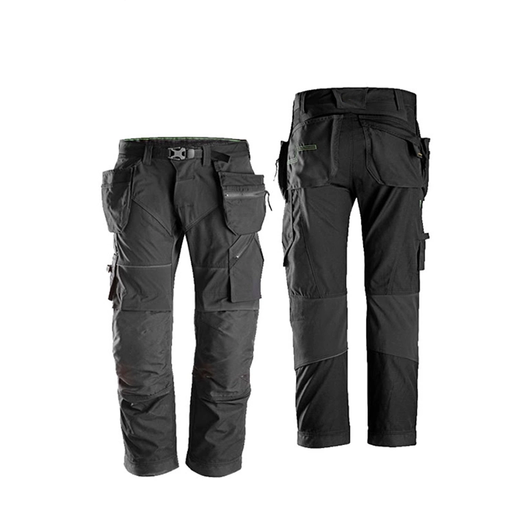 Custom Man Heavy Duty Multi Pocket Knee Pad Cheap Cargo Work Trousers Construction Pant with Side Pockets