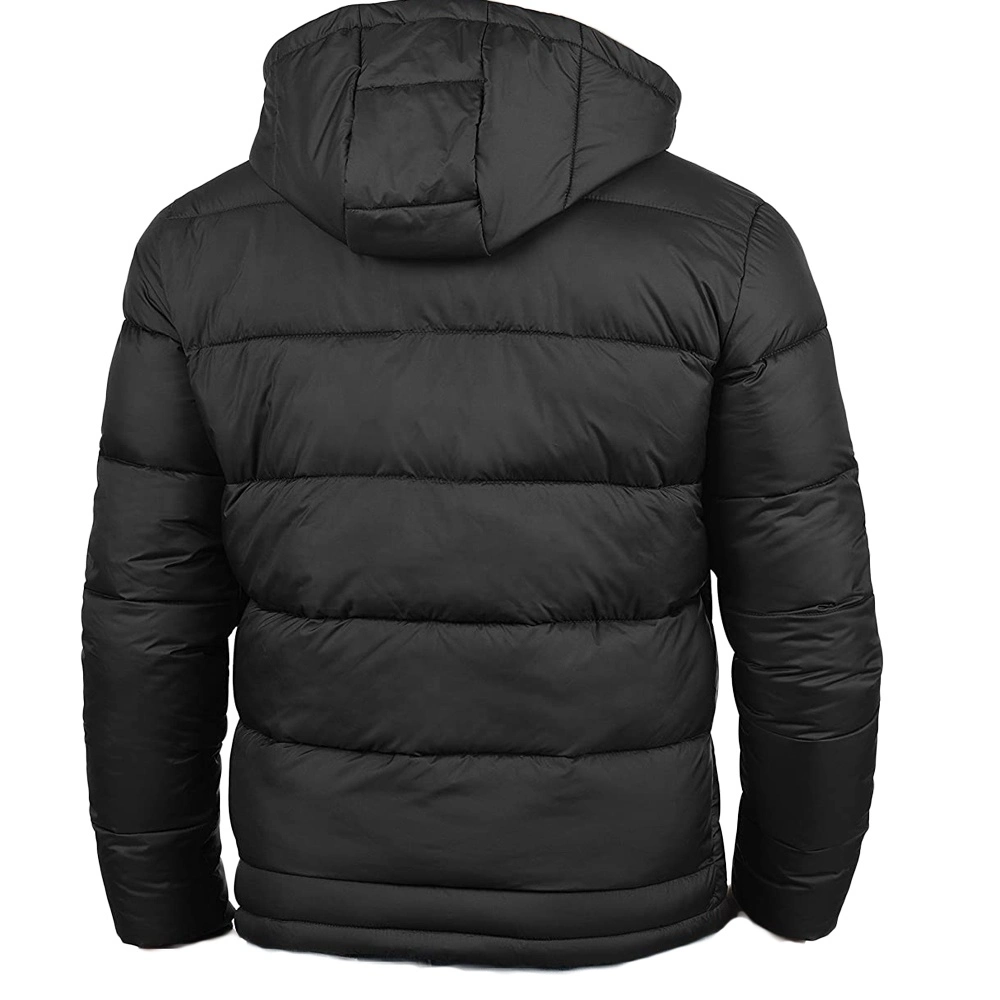 Thick Puffer Windproof Zip up Puffy Coat Hooded Man Puffer Jacket for Winter Outdoor