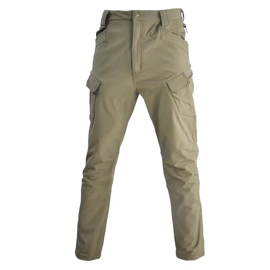Windproof Waterproof Fleece Multi-Pocket Camouflage Tactical Cargo Pants