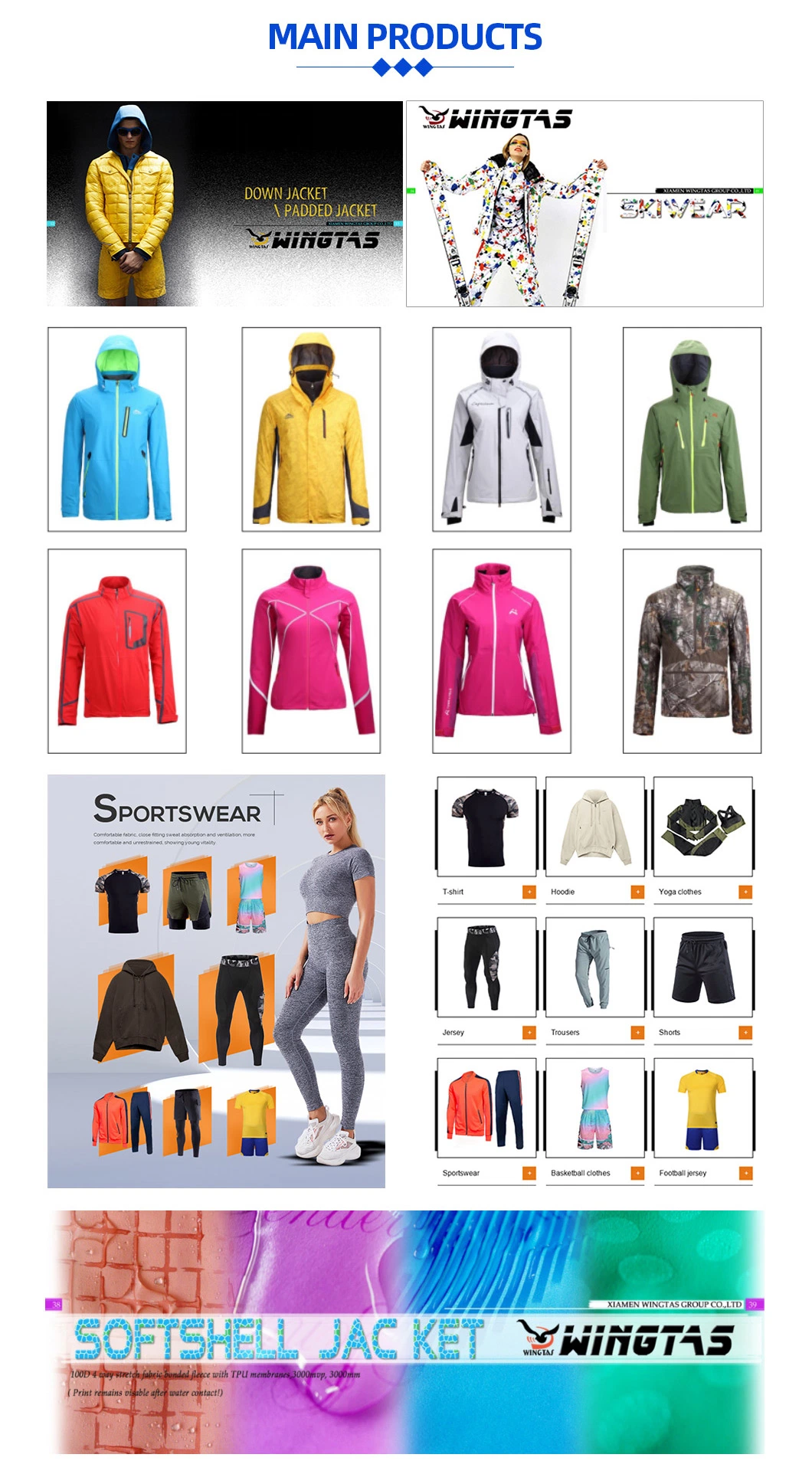 Basic Customization Fashion Winter Coat Puffer Bomber Jacket Clothes Down Apparel Outerwear