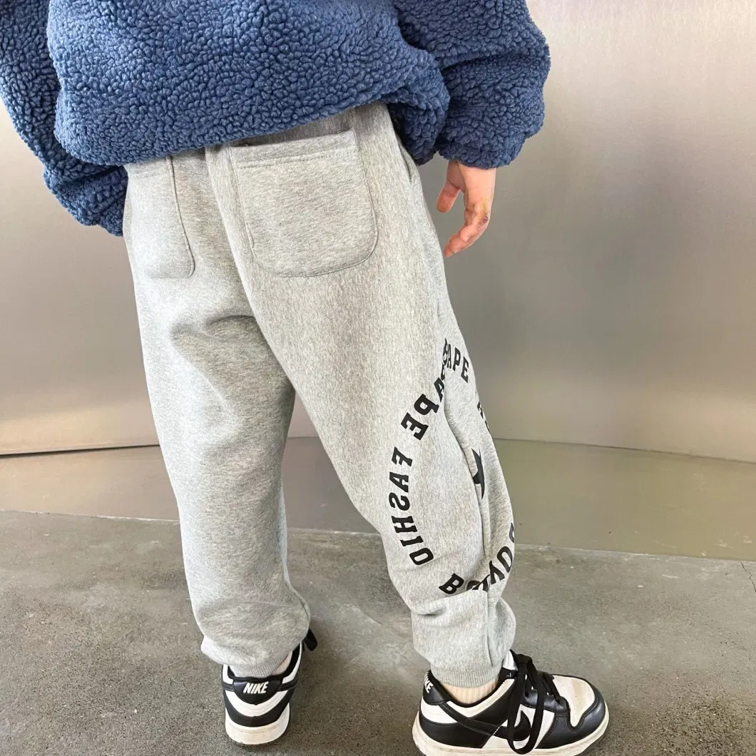 22 Japanese-Style Boys&prime; Padded Sweatpants Outdoor Camping Boys&prime; Autumn and Winter Children&prime;s Trousers Sweatpants