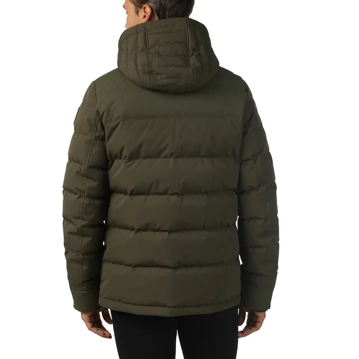 2023 Top Quality Men&prime;s Winter Short Light Weight Softshell Casual Quilted Hooded Nv-003 Detachable Down Jacket Puffer Jacket
