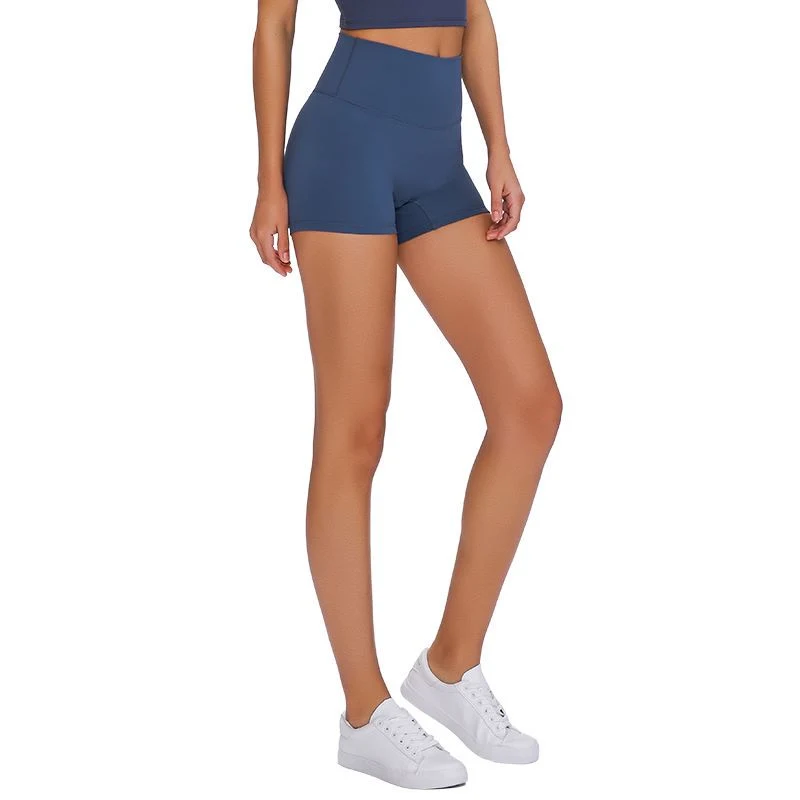 Solid Color Hip-Lifting Sweat Absorbent Running Women Sport Yoga Short Pants