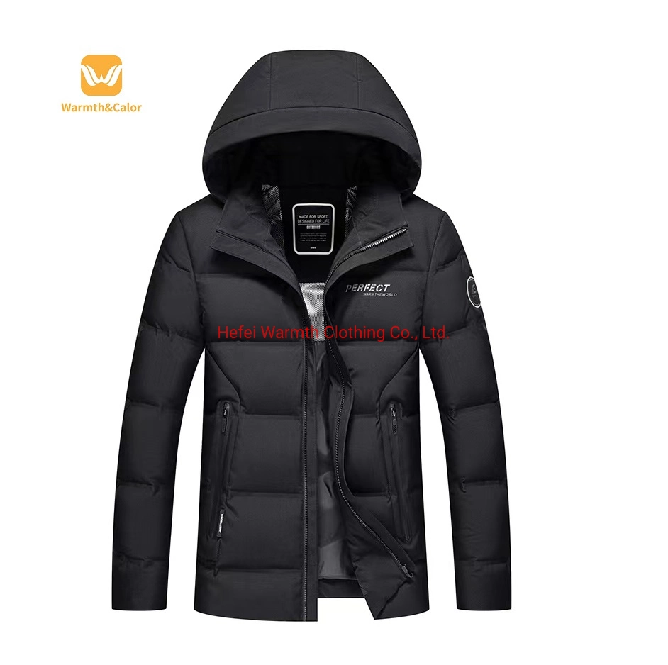 Custom Logo Winter New Puffy Men Bread Suit Oversize Bubble Coat Varsity Puffer Down Jacket with Buttons