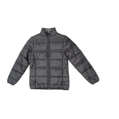 Top Quality Black Custom Puffer Jacket / Puffy Jacket / Quilted Padded Jacket