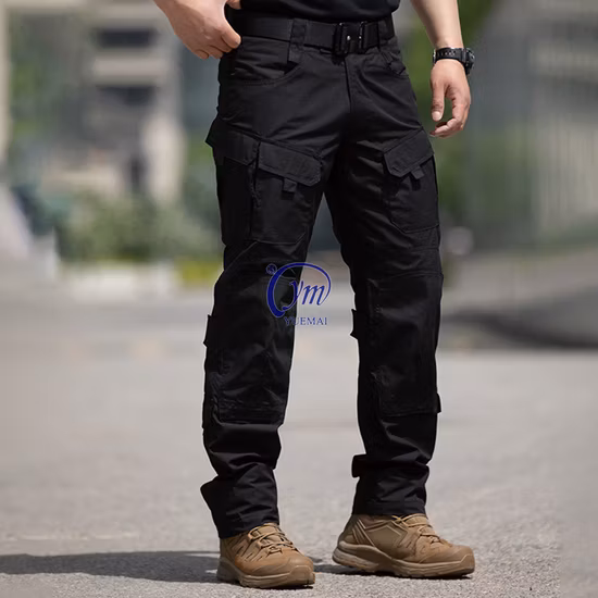 Wholesale Men′ S Trousers Work Outdoor Safety Reflective Pocket Uniform Custom Hiking Navy Blue Tactical Cargo Pants