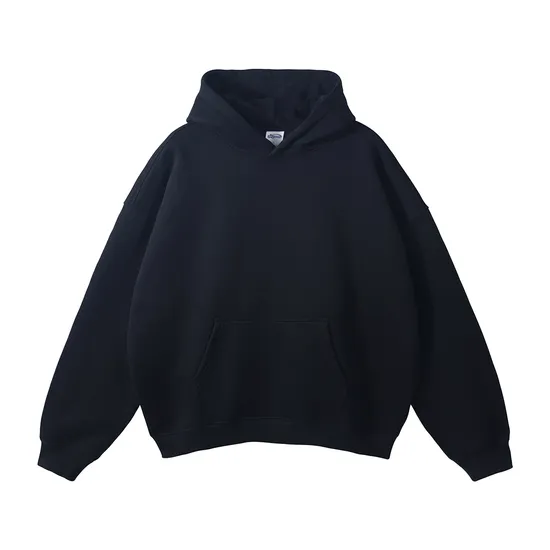 High Quality 360g Fleece Heavy Weight Blank Plain Custom Puff Printing Embroidery Unisex Oversize Pullover Sudaderas Customized Embroidered Men Essential Hoodie
